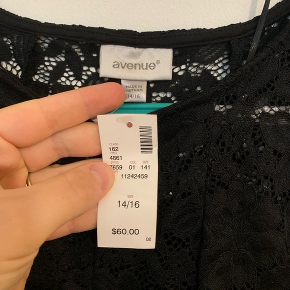AVENUE 14/16 Black Lace Dress - Picture 2 of 4